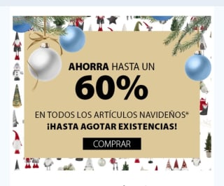 Navidad en Jysk con hasta el -60% de Descuento.