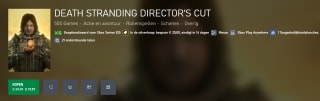 Death Stranding - Director's Cut voor €19,99 in de Xbox store