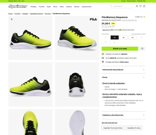 Zapatillas Running Fila Memory Sequence Hombre por solo 24,99€