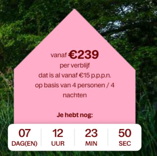 Bungalow race Centerparcs met hoge kortingen