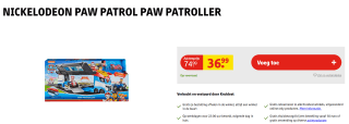 PAW Patrol Bus PAW Patroller 2.0 voertuig voor €36,99 bij Kruidvat