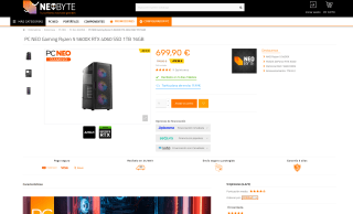 PC NEO Gaming Ryzen 5 5600X RTX 4060 SSD 1TB 16GB por solo 699,90€