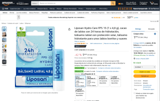 Liposan Hydro Care FPS 15 2x por 2,70€