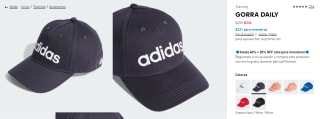 Gorras desde $177 en Adidas y Mochilas desde $266