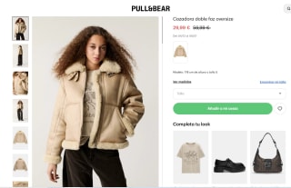 Cazadora doble faz oversize por 29,99€