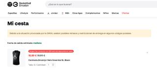 Camiseta Jordan Brooklyn Nets Essential SL por solo 15,59€