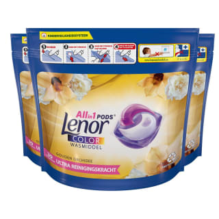 Lenor All in 1 Pods - Wasmiddel Pods - Gouden Orchidee - 3 x 39 Wasbeurten - Voordeelverpakking van 117 stuks voor €20,37 bij Wehkamp