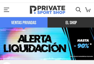 -90% Liquidación y el resto al -80% Private Sport Shop.