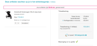 Kinderkraft kinderwagen HELSI deep black voor €159,99 bij Pinkorblue