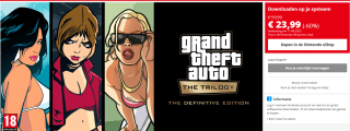 Grand Theft Auto: The Trilogy – The Definitive Edition voor € 23,99 in de Nintendo eShop