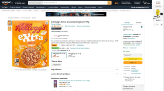 Granola Kellogg's Extra 375g por 2,92€