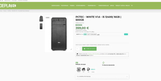 PC de sobremesa i5 12400 16GB 500GB por 359€