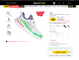 Adidas x Disney Toy Story FortaRun Buzz CF Bebé Sneakers a solo 12,19€