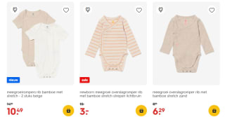 30% korting op rompers bij Hema