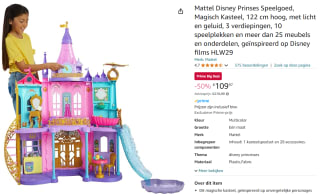 Disney Princess Magisch Avontuurkasteel Speelset voor €109,97 bij Amazon