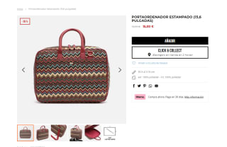 Misako portaordenador estampado 15,6 pulgadas por 15€