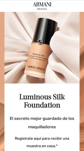Muestra Gratis Maquillaje Giorgio Armani.