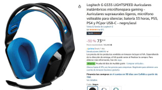 Logitech G G535 LIGHTSPEED Auriculares inalámbricos micrófonopara gaming por por 73,55€