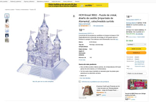 Puzzle 3D Castillo de Cristal 105 Piezas por solo 18,12€