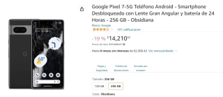 Google Pixel 7-5G 256GB a $14,210 en Amazon