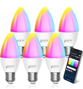 Pack de 6 bombillas E27 compatibles con Alexa por 20,79€