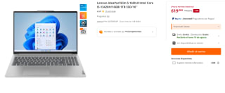 Portatil Lenovo IdeaPad Slim 5 16IRL8 Intel Core i5-13420H/16GB/1TB SSD/16'' por 619€