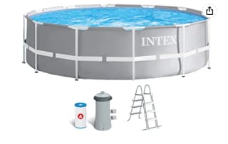 Piscina redonda desmontable marca Intex modelo 26716NP prisma frame 366x99 cm con depuradora por 139€