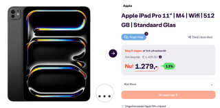 APPLE iPad Pro (2024) - 11 inch - 512 GB voor €1.279 bij Ibood