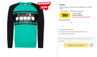 Sudadera de Hombre Diadora Spectra Crew por 10.19€