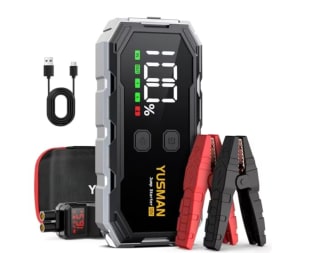 Arrancador de Coche 5000A Arrancador de Baterias de Coche 12V por solo 53,53€