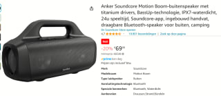 Anker Soundcore Motion Boom- Outdoor Speaker voor €69,99 bij Amazon