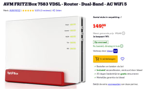AVM FritzBox 7583 VDSL - Router - WiFi 5 - Wit voor €149,99 bij Bol