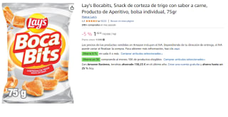 7 Bolsas de Cortezas de trigo Bocabits Matutano 75 g. por 6.44€
