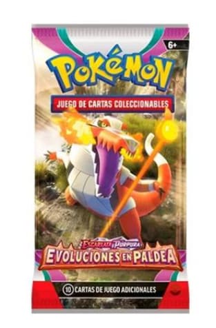 3x2 Pokemon Sobre de cartas Evoluciones en Paldea
