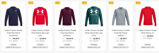 45% korting op alle Under Armour items bij Geomix