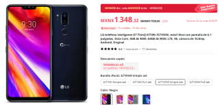 LG G7 ThinQ 64GB por $1,177 en AliExpress