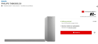 Philips TAB6405/10 SoundBar Zilver voor €97 bij de MediaMarkt
