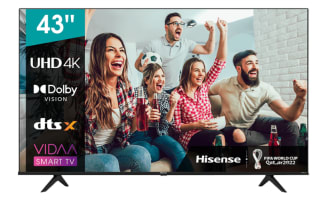 Televisor LED 43" marca Hisense 43A6BG, 4K UHD por 249,58