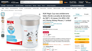 NUK Magic Cup vaso antiderrame por 8,99€