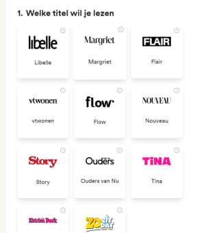 Neem een abonnement voor 2 of 4 magazines voor €4 bij Kiosk