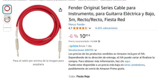 Recopilación Cable para Guitarra Eléctrica y Bajo, 3m, Recto/Recto, desde 9,30€