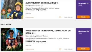 Gratis activiteiten en gratis toegang tot theater voor kinderen tijdens Nationaal Theater Weekend 23 t/m 30 oktober