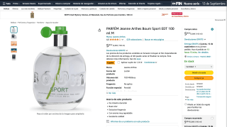 Jeanne Arthes Boum Sport EDT 100 ml por 4,64€