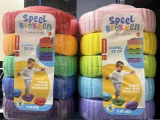 Speelblokken 5 stuks voor 34,99 euro