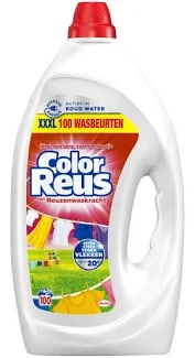 Witte Reus Vloeibaar Wasmiddel Color Reus 100 wasbeurten 4,5 liter voor €11,99 bij Kruidvat