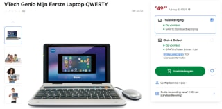 VTech Genio Mijn Eerste Laptop QWERTY voor €49,99 bij SmythsToys