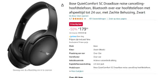 Bose QuietComfort Headphones SC voor €179,95 met Amazon prime