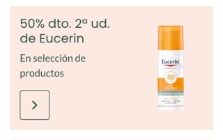 -50% de Descuento en la Segunda Unidad de Eucerin.