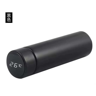 Botella termo de acero inoxidable de 500ml con pantalla Digital de temperatura LED por 3,56€
