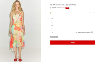 Vestido estampado con bajo asimétrico para Mujer por 17.99€